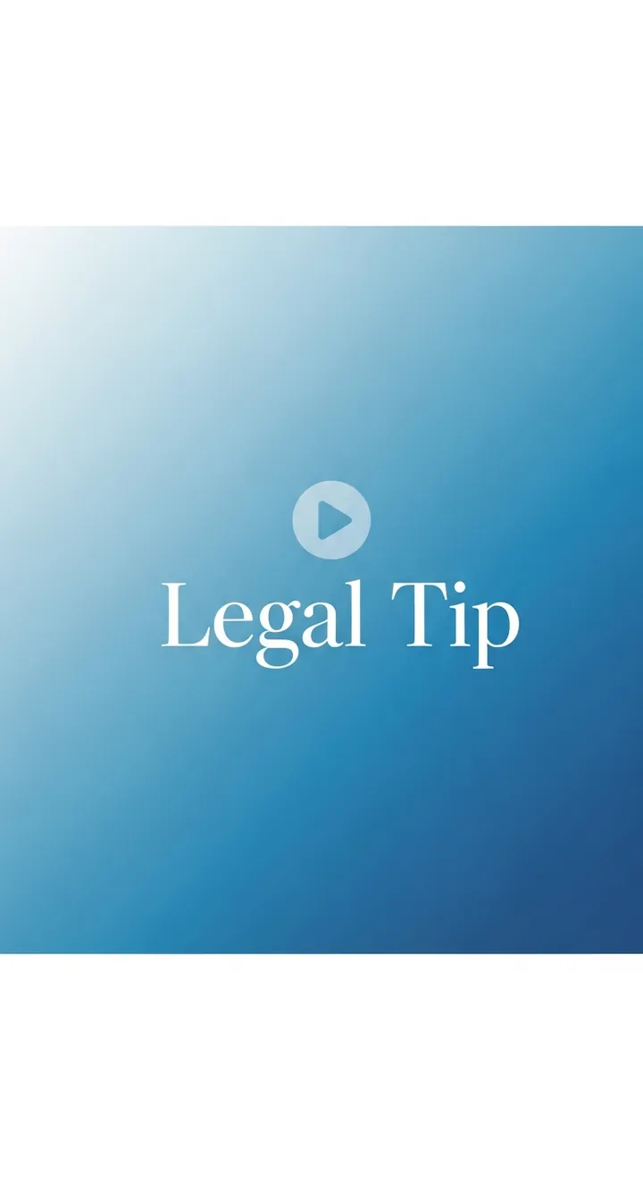 Legal tip video thumbnail